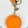 SPORTS BALLS RHINESTONE TASSEL KEYCHAIN