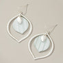 HAMMERED CASTING TEARDROP HOOP WITH RESIN EARRINGS