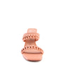 ARNIE BRAIDED BLOCK HEELED SLIDER SANDALS