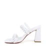 ARNIE BRAIDED BLOCK HEELED SLIDER SANDALS