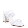 ARNIE BRAIDED BLOCK HEELED SLIDER SANDALS