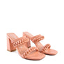 ARNIE BRAIDED BLOCK HEELED SLIDER SANDALS