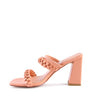 ARNIE BRAIDED BLOCK HEELED SLIDER SANDALS