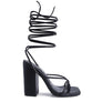 POLE DANCE LACE UP BLOCK HEELED SANDAL