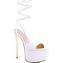 PASSION DRAMATIC PLATFORM LACE-UP HEEL SANDALS