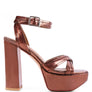 NYLE PLATFORM HEELED SANDALS