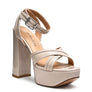 NYLE PLATFORM HEELED SANDALS