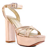 NYLE PLATFORM HEELED SANDALS