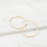 RHINESTONE HOOP EARINGS