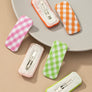 Set of 2 fabric hair snap clips