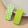 Set of 2 fabric hair snap clips