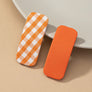 Set of 2 fabric hair snap clips