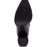 MARGEN ANKLE-HIGH POINTED TOE BLOCK HEELED BOOT