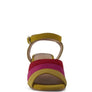 MON BEAU FINE SUEDE BLOCK HEELED SANDAL