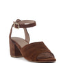 MON BEAU FINE SUEDE BLOCK HEELED SANDAL
