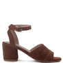 MON BEAU FINE SUEDE BLOCK HEELED SANDAL