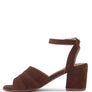 MON BEAU FINE SUEDE BLOCK HEELED SANDAL