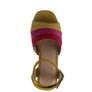 MON BEAU FINE SUEDE BLOCK HEELED SANDAL