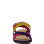 ASTRID MID HEELED BLOCK LEATHER SANDAL