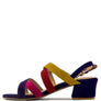 ASTRID MID HEELED BLOCK LEATHER SANDAL