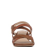 ASTRID MID HEELED BLOCK LEATHER SANDAL