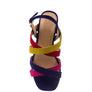 ASTRID MID HEELED BLOCK LEATHER SANDAL