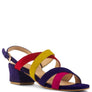 ASTRID MID HEELED BLOCK LEATHER SANDAL