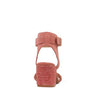 RAYNA BLUSH BRAIDED JUTE STRAP AND SUEDE SANDAL