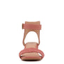 RAYNA BLUSH BRAIDED JUTE STRAP AND SUEDE SANDAL