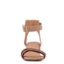 RAYNA BLUSH BRAIDED JUTE STRAP AND SUEDE SANDAL