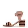 RAYNA BLUSH BRAIDED JUTE STRAP AND SUEDE SANDAL