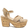ULLA HIGH HEELED BLOCK SANDAL IN BLACK