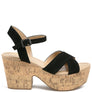 ULLA HIGH HEELED BLOCK SANDAL IN BLACK