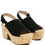 VENDELA LEATHER SLINGBACK PLATFORM SANDAL IN TAN
