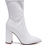 LONDON RAG ZAHARA POINTED BLOCK HEELED BOOT