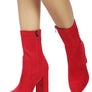 LONDON RAG ZAHARA POINTED BLOCK HEELED BOOT