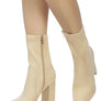 LONDON RAG ZAHARA POINTED BLOCK HEELED BOOT