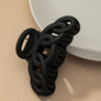 Color large hair clips with chunky linked ovals