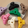Color large hair clips with chunky linked ovals