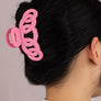 Color large hair clips with chunky linked ovals