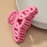 Color large hair clips with chunky linked ovals