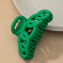 Color large hair clips with chunky linked ovals