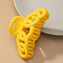 Color large hair clips with chunky linked ovals