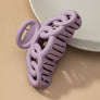Color large hair clips with chunky linked ovals