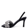 HIGH SOCIAL DIAMANTE BRAIDED TRAP SANDALS