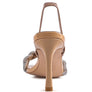 HIGH SOCIAL DIAMANTE BRAIDED TRAP SANDALS