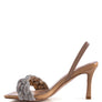 HIGH SOCIAL DIAMANTE BRAIDED TRAP SANDALS