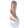 SPICE UP CROSS STRAP HEELS