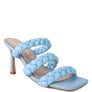 HIGH BAE POINTED HEEL BRAIDED SANDALS