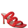 HIGH BAE POINTED HEEL BRAIDED SANDALS